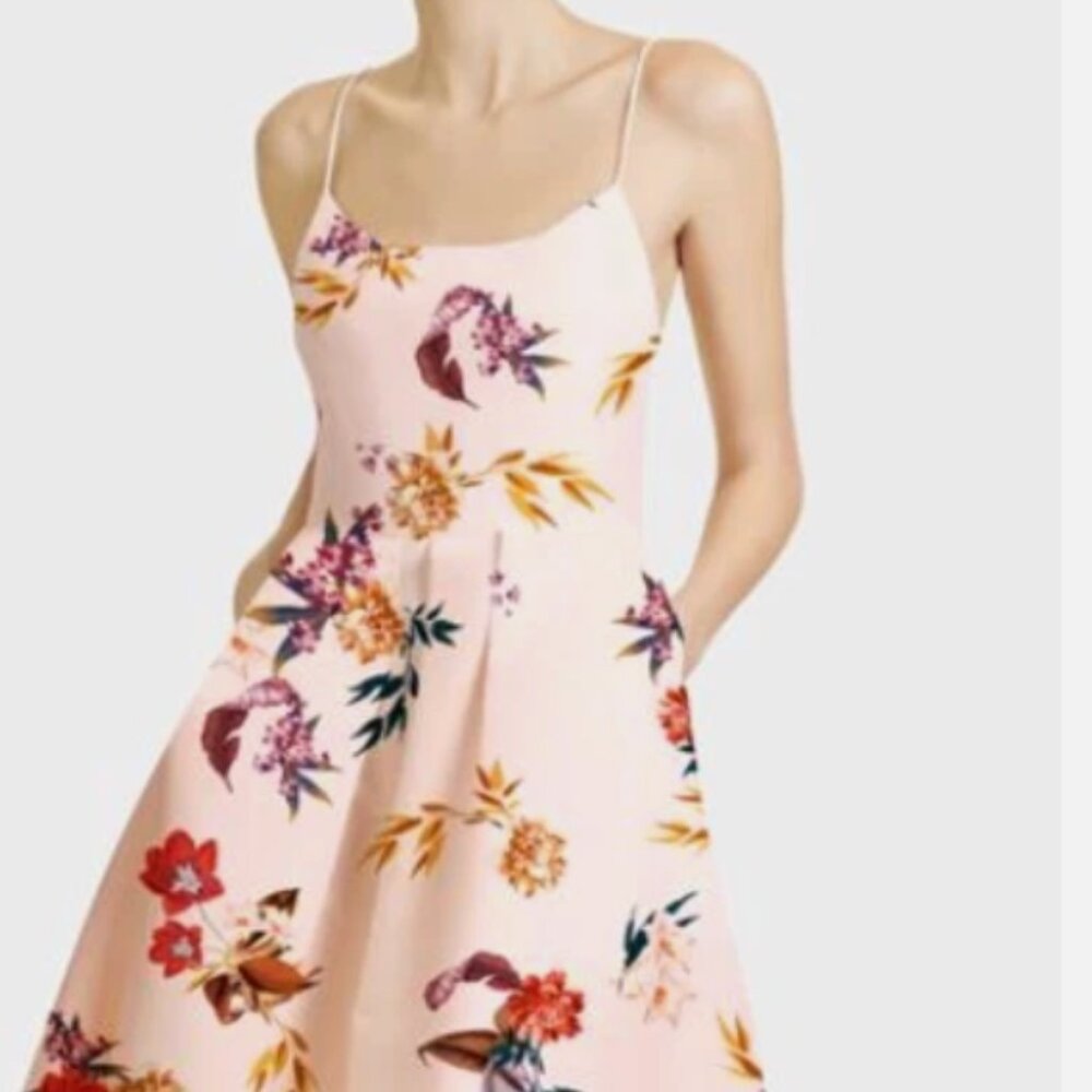NWT Sachin & Babi Audra Spaghetti Strap A-line Midi Dress Size 10 MSRP 695